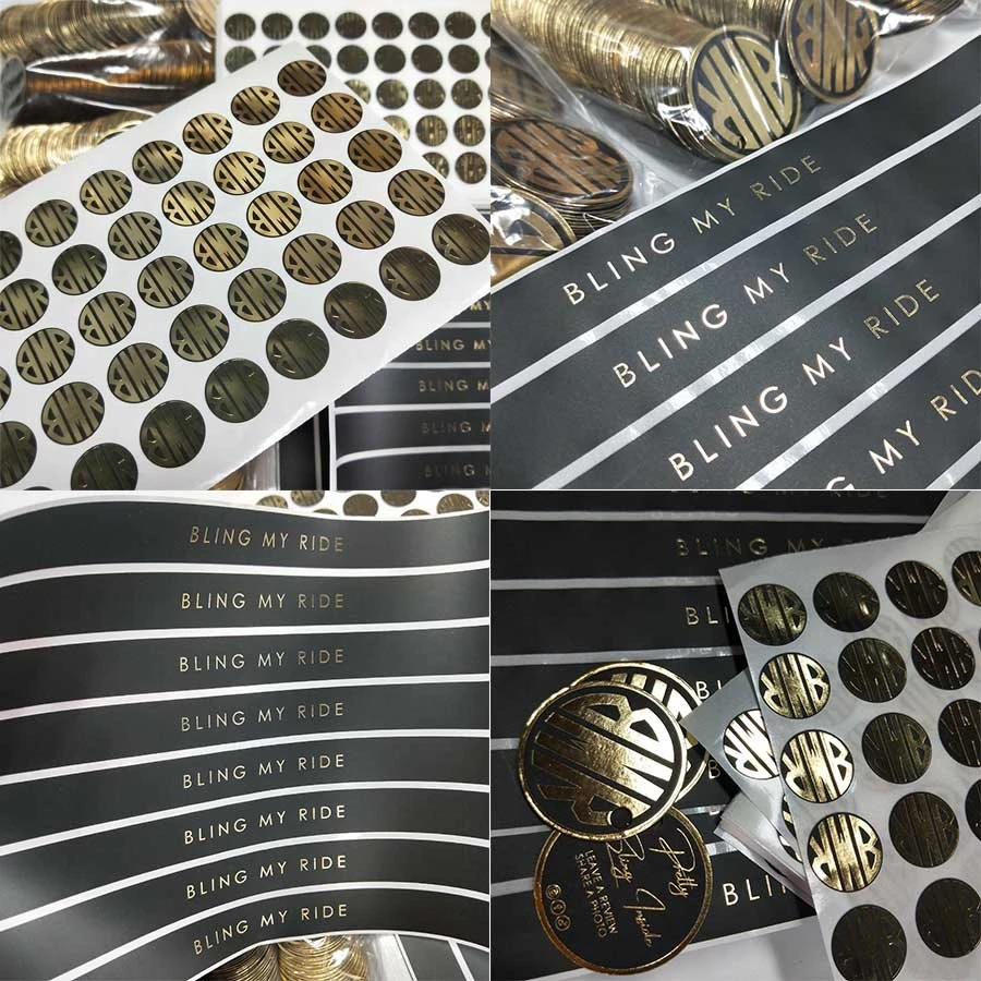 black gold stickers