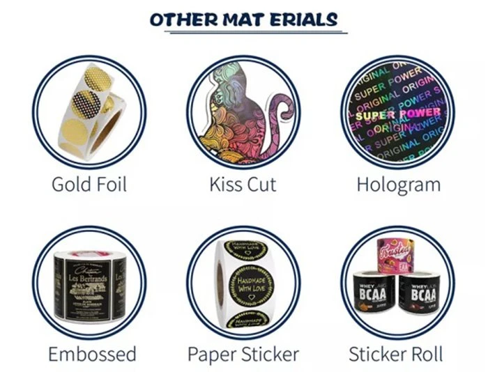 Surface finishing for Matte Black Gold Foil Stickers